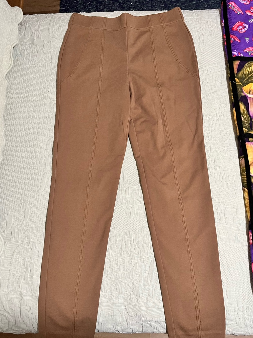Thalian Khaki Stretch Pants